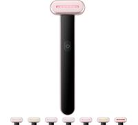 Bâton de thérapie à la lumière rouge pour le visage, bâton facial à LED 7 couleurs, appareil de thérapie à la lumière rouge avec thermothérapie | massage vibratoire à micro-courant, bâton de beauté à