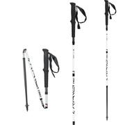 TSL Bâtons de trail Trail Carbon 4 Ultra Mid Shadow – Blanc/Noir – 105 cm (paire)