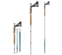 Batons de trail pliables 4 brins tsl outdoor alu 4 cork cross azur bleu