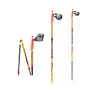 TSL Outdoor - Bâtons de trail - Trail C4 Cork Cross Fire Sht - Taille 135 cm - Orange Orange 135 cm