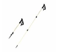 Bâton de Trekking Pliable pour Montagne, Poignée Rétractable et Antidérapante, Ultralégers avec Système Verrouillage Rapide, avec Poignée Ergonomique, for la Randonnée(Size:1PC,Color:off-blanc)
