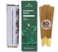Bâton d'encens Eucalyptus - 80 bâtons d'encens sans Charbon, fabriqués à partir de Fleurs recyclées. L'arôme Vif et rafraîchissant de la forêt Tropicale Vous transporte dans la forêt d'eucalyptus.