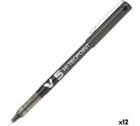 Bâton d'encre liquide Pilot V-5 Hi-Tecpoint Noir 0,3 mm (12 pièces)