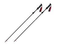 Bâton d'escalade Trekking en Carbone, 5 Sections, Pliable, Longueur réglable, lumière pour Trekking(Purple-98-115cm(2))