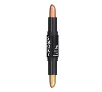 BâTon D'Ombre à PaupièRes 2 En 1 à Double TêTe Waterproof Eye & Body Brightening Highlighter Retouching Concealer Matte Eyeshadow Stick (02)