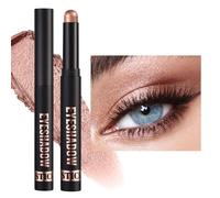 Bâton d'ombre pailleté et mat Ombre à paupières crème Waterproof Maquillage des yeux scintillant (#10)