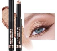 Bâton d'ombre pailleté et mat Ombre à paupières crème Waterproof Maquillage des yeux scintillant (#16)
