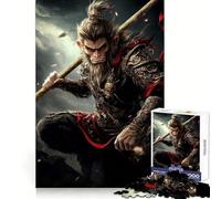 Bâton d'or Sun Wukong, Puzzle de 1000 pièces pour Adultes, Cadeau Stimulant l'esprit, Jeu d'adresse Silencieux et Amusant, Design raffiné, à Assembler 38x52cm