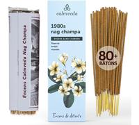 Baton Encens Nag Champa 1980s-(80 Encens Baton) Batonnets Encens Bio Sans Charbon Encens,Fabriqués À Partir De Fleurs RecycléesEncens Naturel Nag Champa Des Années 1980