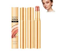 Bâton Fard À Paupières Dégradé Multicolore Imperméable Longue Durée. (Pearl Orange Brown2PCS)
