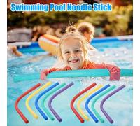 Bâton flottant de 150 cm, couleur unie, aide à la natation, flotteur solide, bâton flottant flexible pour enfants et adultes, accessoires de natation Jaune