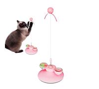 Bâton interactif pour chat, jouet de bâton pour chat, jouet pour chat avec ventouse et balle lumineuse, teaser amusant pour chat pour exercices de chaton, jeu, jeu d'enrichissement pour animaux de