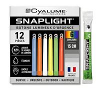 Bâton Lumineux 6 couleurs Cyalume Snaplight, 15cm 8-12 heures 12 pièces