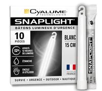 Bâton Lumineux Blanc Cyalume Snaplight, Survie 15cm 12 heures 10 pièces