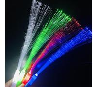 Bâton Lumineux en Fibre,Bâton Lumineux LED Mariage,Baguettes Lumineuses à Fibre Optique,Batons Lumineux LED Colorés,Bâtons Lumineux en Fibre Optique pour Mariage,Concert,Anniversaire,Noël Fête