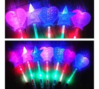 Bâton Lumineux Led Étoile Magique, Bâton Lumineux Clignotant, Baguette Lumineuse, Jouet De Fête, Concert