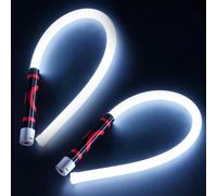 Bâton lumineux LED flexible de 76,2 cm, 2 lampes de travail pliables super lumineuses avec 3 modes, lampe de poche LED mains libres rechargeable pour les espaces restreints, réparation automobile