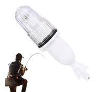 Bâton lumineux pour marine - Batterie unique, unité alimentée, boîtier du tube coloré clignotant, lumière submersible, lanceur compact avec rappel d'appât, accessoire pour
