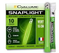 Bâton Lumineux Vert Cyalume Snaplight, Survie 15cm 12 heures 10 pièces