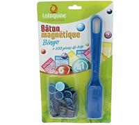 Baton Magnetique + 100 Pions Loto Bingo Bleu Bleu