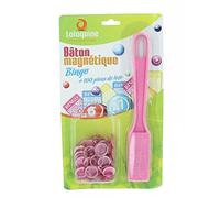 Bâton magnétique + 100 pions - LOTO / BINGO (rose)