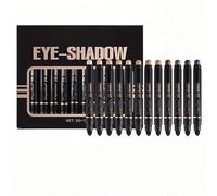 Bâton Maquillage Multifonctions 12 Pièces | Effet Mat et Brillant, Résistant à la Transpiration et Tenue Longue | Pour Sourcils, Lèvres, Contour et Retouche