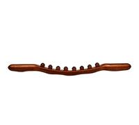 Bâton Massage Rouleau Bois Relaxation musculaire à 8 billes | Outil Gua Sha corporel Pour Femmes Coureurs Athlètes Amateurs Fitness Haltérophiles Danseurs Maison Bureau Salon Salle De
