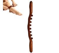 Bâton Massant en Bois Massage par Grattage à 8 Perles