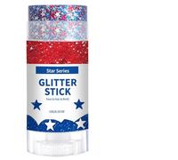 Bâton Pailleté Visage Stick sequins peinture rouge blanc bleu