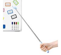 Bâton pointeur de doigt interactif portable à long manche - Bâton télescopique pour salle de classe - pour garçons et filles, maternelle, école primaire, salle de classe, formation