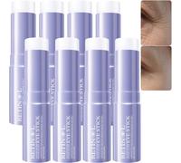Bâton pour les yeux au rétinol, baume pour les yeux anti-âge pour les cernes et les poches, réduit les ridules avec de l'huile de beurre de karité, hydrate en profondeur éclaircit le teint (8Pcs)