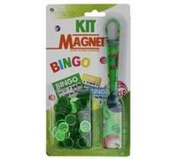 Baton ramasse jetons vert + 100 pions loto magnetiques - kit accessoires bingo 2 en 1 - nouveau design - set jeu kermesse + carte