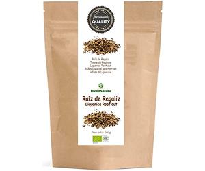Bâton Réglisse BIO pour Infusions écrasé - 100% Naturel - Boîte de 200 g Fraîcheur et Conservation Maximales - Certification Biologique - Idéal pour Tisane de Réglisse - Vegan
