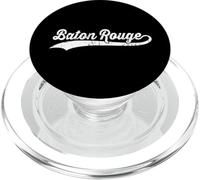 Baton Rouge Louisiana Vintage Cursive Nom de Ville américain Rétro PopSockets PopGrip pour MagSafe
