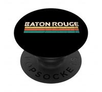 Baton Rouge, Louisiane, États-Unis, nom de la Ville, Couleurs Vintage Classiques PopSockets PopGrip Adhésif