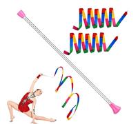 Bâton tourbillonnant pour adulte - Bâton de danse en acier inoxydable | Baguettes de danse Majorette de 53,3 cm pour homme et femme, danse, aérobic, entraînement, gym, théâtre, extérieur