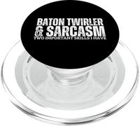 Baton Twirler and Sarcasm Baton Twirling PopSockets PopGrip pour MagSafe