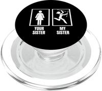 Baton Twirling Your Sister My Sister Baton Twirler PopSockets PopGrip pour MagSafe