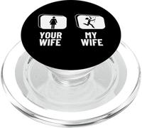 Baton Twirling Your Wife My Wife Husband Baton Twirler PopSockets PopGrip pour MagSafe