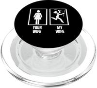 Baton Twirling Your Wife My Wife Husband Baton Twirler PopSockets PopGrip pour MagSafe