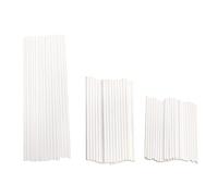 Bâtonnet à Cake Pop, pour Bonbons, Pâtisserie DIY, Décoration de Gâteau, Blanc, 7,6/10/15 cm, Trois Tailles, 100 Pièces Chacune