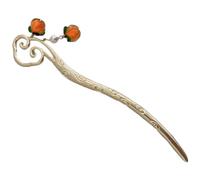 Bâtonnet à Cheveux Vintage en Alliage, Épingle Décorative | Finition Or, Toucher Lisse, Maintien pour Cheveux Épais, Usage Soirée et Bal