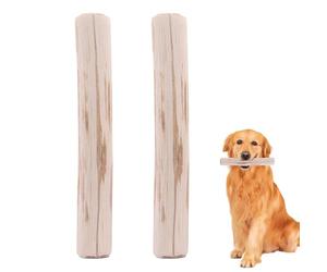 Bâtonnet à Mâcher en Bois de Café pour Chien Jouet Double pour Chien | Naturelles pour Mâcheur Agressif Destinées à l'Exercice de Dentition des Chiots et à l'Enrichissement des