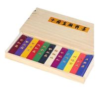 Bâtonnet d'encre chinoise traditionnelle, 12 couleurs for calligraphie et peinture, blocs de bandes colorées, 1 pièce