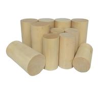 Batonnet En Bois 1/2/3/5 pièces Longueur 30-100 mm Diamètre 30/40/50 mm Tige ronde en bois massif Bande de bois Modèle de bricolage(Log color 30x60mm,1pcs)