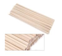 Batonnet En Bois Bâtons ronds en bois de 3 à 14 mm for bricolage, artisanat, engrenages, piquets, fabrication gâteaux Pour Maquette(3x200mm-50pcs)