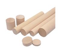 Batonnet En Bois Diameter 10/20/30/40/50mm Round Pine Wood Rod Length 55mm Solid Wood Strip DIY Model Material Accessories(40x55mm,2pcs)