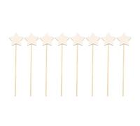 batonnet en bois Lot de 8 bâtons fées à peindre la main, jouet en bois, bricolage, artisanat, couture, créatif(Style B)