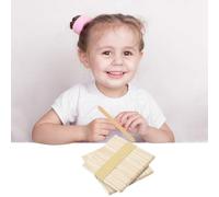 Batonnet en Bois Tasseau Bois Baton de Glace en Bois Baton Barbe a Papa Spatule Bois Epilation Touillette Cafe Abaisse Langue Bois Spatule Cire Epilation Bâtonnet de Bois Glace Reutilisable Bricolage