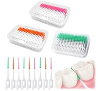 Bâtonnet Interdentaire,Bâton de Fil Dentaire,120 Pcs Brossettes Interdentaire,Brossette Dentaire Cure Dent Brossette Bâtonnet,Outil de Nettoyage de Dents pour Inter Dentaire Interdentaire